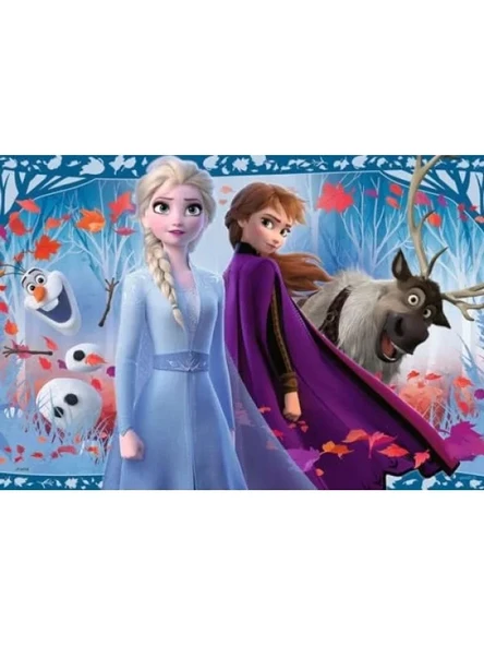 Disney Frozen Temalı 2x12 Parça Puzzle Seti - Resim 3