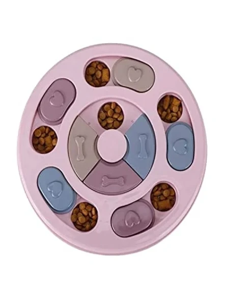 Yavaş Besleyici Mama Bulmaca Köpek Oyuncağı (Pembe) ürün görseli 1
