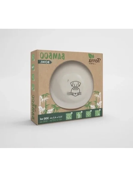 Dayanıklı 300ml Bamboo Mama Kabı - Resim 2