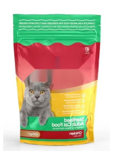 Sterilize Edilmiş Yetişkin Kedi Maması - Tavuklu (0.4 Kg) ürün görseli 1