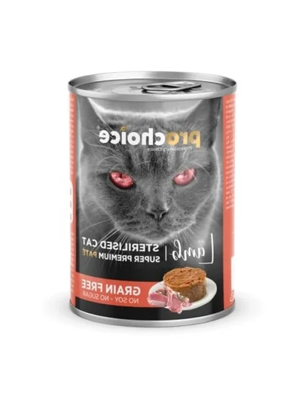 Kısırlaştırılmış Kediler İçin Tahılsız Kuzu Etli Yaş Mama, 400 g ürün görseli 1