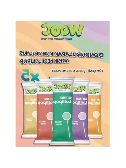 Dondurularak Kurutulmuş Kedi Ödülü - Lolipop, 1.4 Gr x 5 Adet ürün görseli 1