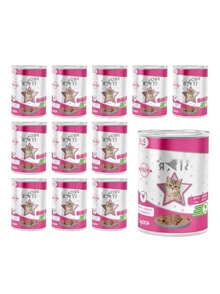 Yavru Kedi Tavuklu Pate, 400 Gr x 12 Adet Set ürün görseli 1