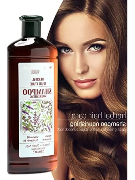 Yağlı Saçlar için Bitkisel Şampuan - 750 ml - Resim 2