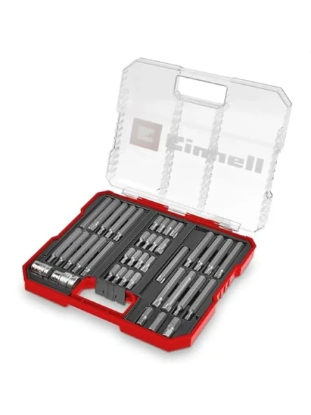 40 Parça Otomotiv Bit Seti – 10 mm CrV Çelik Power Bitler ve Lokma Adaptörleri ile Saklama Kutusu ürün görseli 1