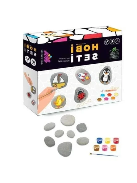 Taş Boyama Hobi Seti - 3+ Yaş İçin Eğlenceli Aktivite ürün görseli 1