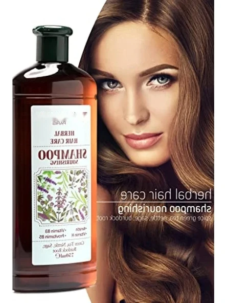 Yağlı Saçlar için Bitkisel Şampuan - 750 ml - Resim 3
