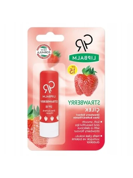 Çilek Aromalı Dudak Bakım Kremi SPF 15 ürün görseli 1