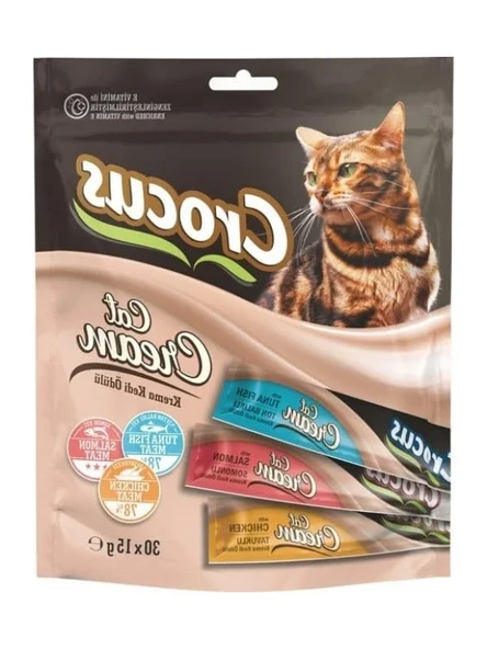 Karışık Krema Ödül Maması (30 x 15 gr - Tavuklu, Ton Balıklı, Somonlu) ürün görseli 1