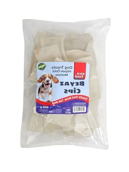 Beyaz Deri Cips 400 Gram - Doğal Köpek Ödül Maması ürün görseli 1