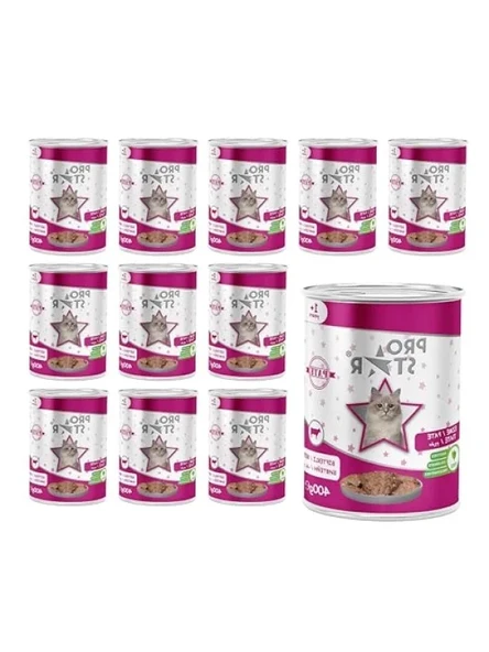 Biftekli Pate Yaş Kedi Maması, 400 Gr x 12 Adet ürün görseli 1