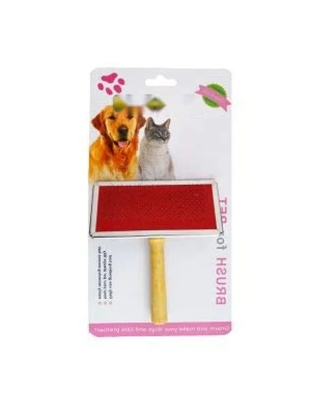 Tahta Saplı Kedi/Köpek Fırçası, Large ürün görseli 1