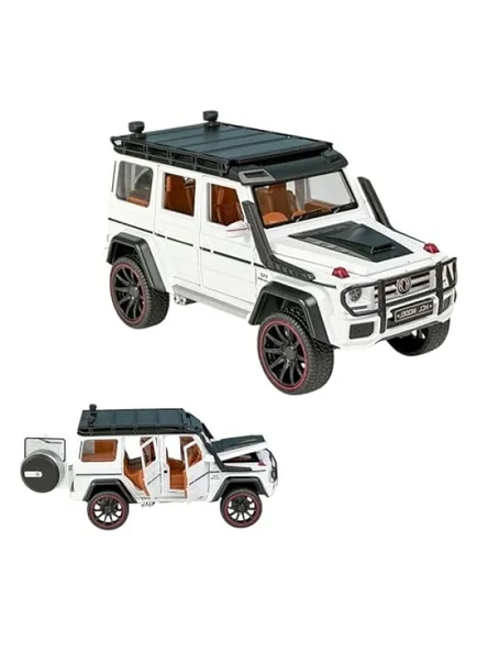 1:22 Ölçekli Die Cast Arazi Aracı Modeli, Çek Bırak Fonksiyonu ve Açılabilir Kapılar ürün görseli 1
