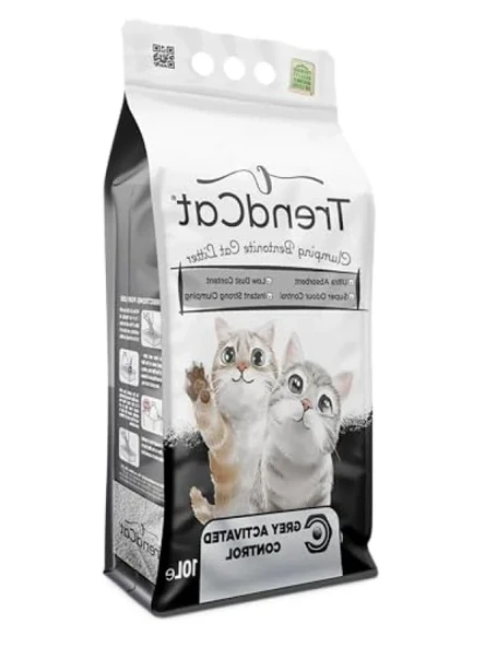 Topaklanan Tozsuz Kedi Kumu, Grey Activated Control, 10 Lt ürün görseli 1