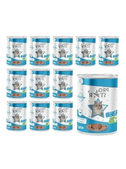 Balıklı Yetişkin Kedi Pate Konservesi - 400 gr x 12 Adet ürün görseli 1
