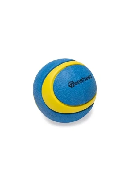 Kauçuk Yüzen Tenis Topu Köpek Oyuncağı, Mavi/Sarı, 6,3 cm ürün görseli 1