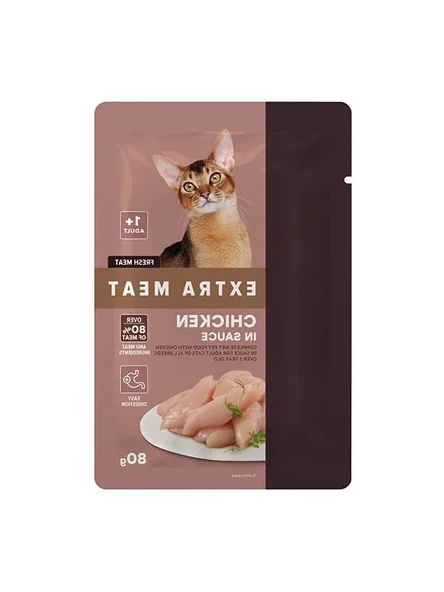 Tavuk Etli Kedi Yaş Maması - 80 Gr x 24 Adet ürün görseli 1