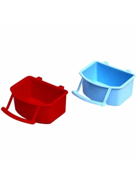 Tünekli Plastik Mama Kabı, 2 Adet ürün görseli 1