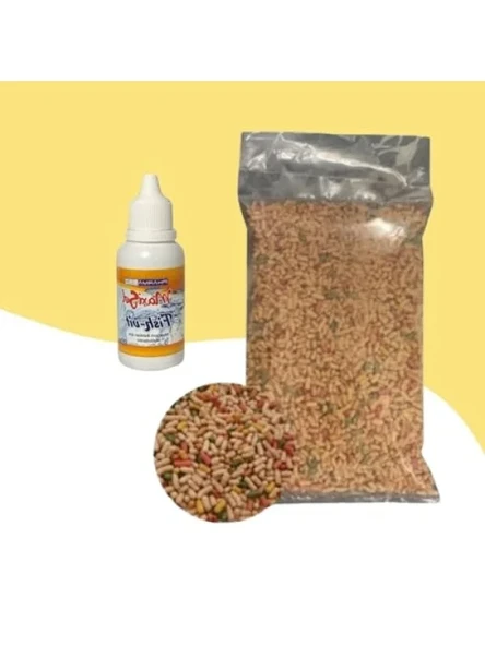 Karışık Japon Balığı Yemi 250 Gr - Fish-Vit Balık Vitamini ile ürün görseli 1