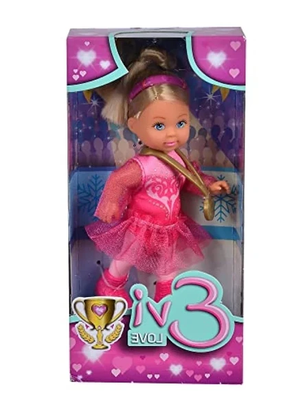 12 cm Boyutunda Pembe Kostümlü Buz Pateni Eğlencesi Figürü ürün görseli 1