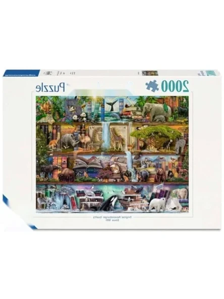 2000 Parça Wild Animals Puzzle, Eğlenceli Aile Aktivitesi ürün görseli 1