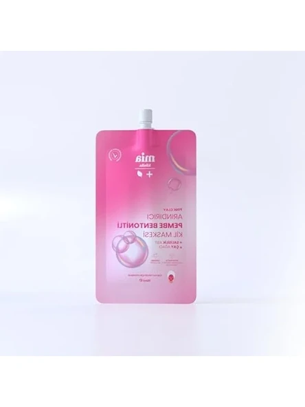 Bentonitli Pembe Kil Maskesi - Siyah Nokta Karşıtı ve Gözenek Sıkılaştırıcı ürün görseli 1
