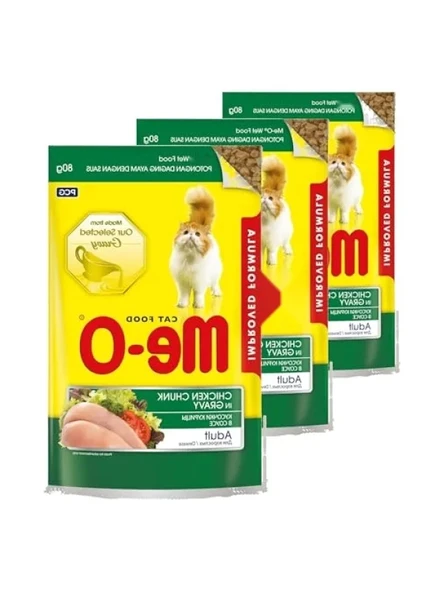 Parça Tavuk Eti İçeren Sos, 80 gr (3 Paket) ürün görseli 1