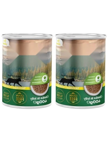 Tavuklu ve Jöleli Yaş Kedi Konserve Maması, 400 Gr, 2'li Paket ürün görseli 1