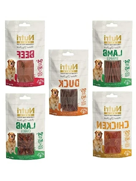 Tahılsız 5 Çeşit Köpek Ödülü, 80g x 5 Paket ürün görseli 1