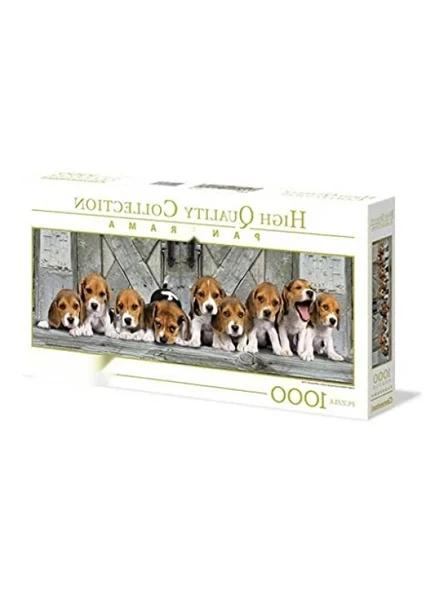 1000 Parça Yetişkin Puzzle – Beagle Temalı Panorama ürün görseli 1