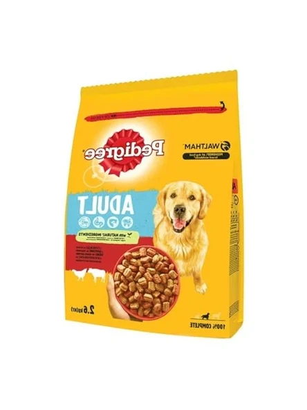 Pedigree Köpekler İçin Biftekli ve Kümes Hayvanlı Kuru Mama, 2.6 Kg ürün görseli 1