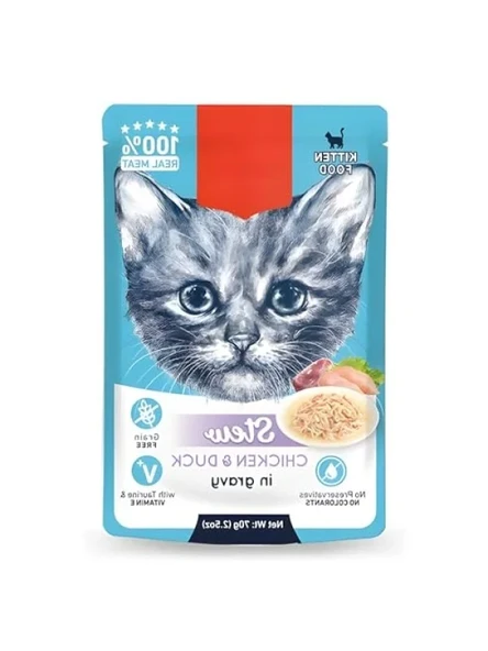 Tavuk ve Ördekli Yaş Kedi Maması 70gr ürün görseli 1
