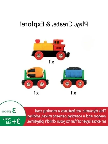 Ahşap Pilli Aksiyon Tren Seti - Resim 2