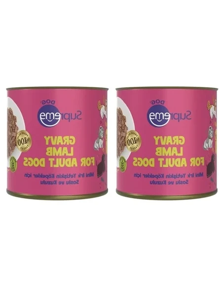 Soslu ve Kuzulu Konserve Mama, Mini Irk Yetişkin Köpekler için, 200 gr (2 Paket) ürün görseli 1
