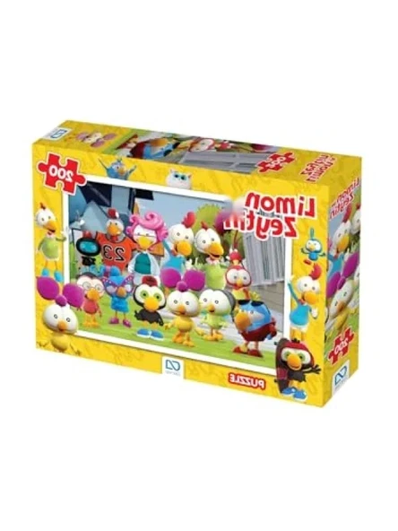 Canlı Renkli 200 Parça Limon ve Zeytin Temalı Çocuk Puzzle ürün görseli 1