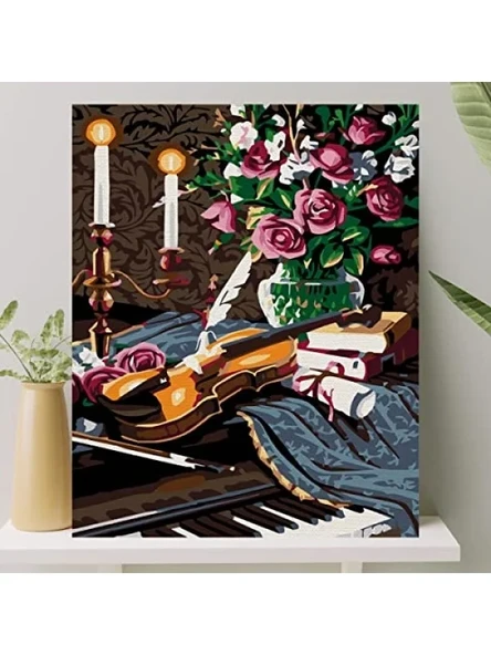 Sayılarla Boyama Tuval Seti - Fırça ve Boya Dahil, 40x50 cm ürün görseli 1