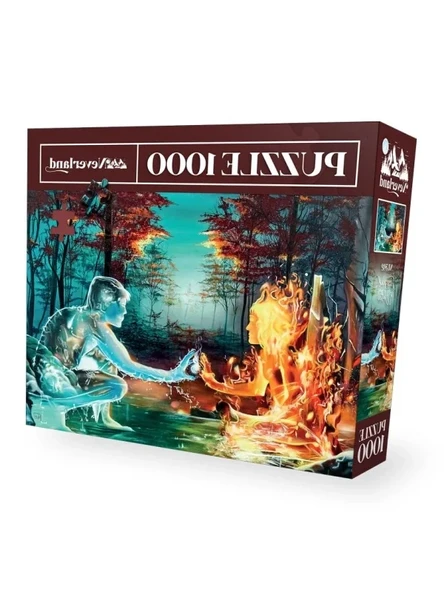 1000 Parça Ateş ve Su Puzzle - Tüm Seviyeler ürün görseli 1