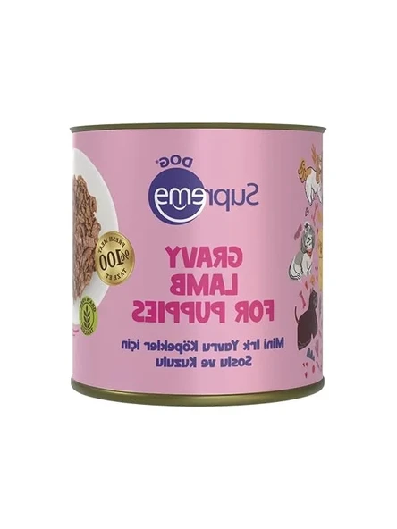 Mini Irk Yavru Köpek Konserve Maması, Tavuk & Kuzu Etli, Yüksek Proteinli Soslu Islak Mama 200 gr ürün görseli 1