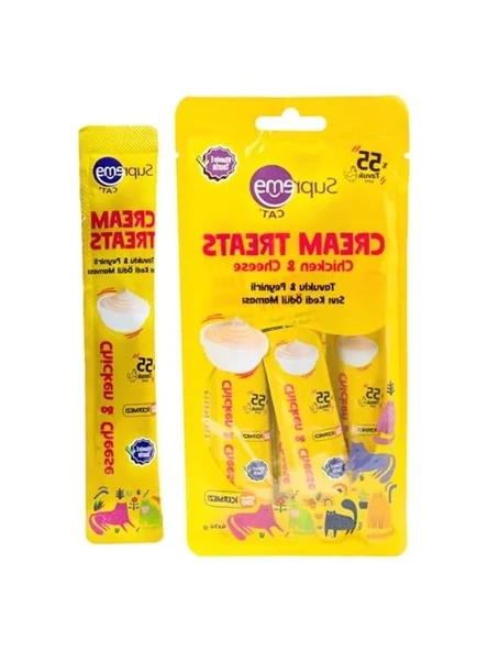 Tavuklu ve Peynirli Sıvı Kedi Ödül Maması, 4 x 14 gr ürün görseli 1