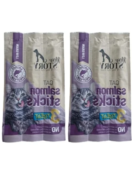 Somon Etli Yumuşak Kedi Ödül Maması, 3'lü Paket, 5 Gram x 3 Adet ürün görseli 1