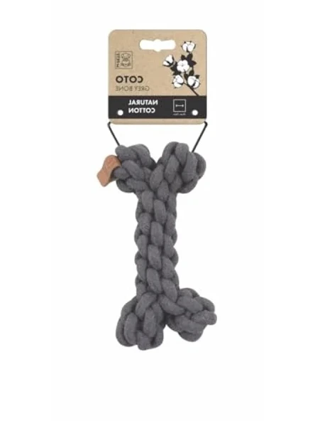 Gri Renkli 19cm Örgü Kemik Oyuncak ürün görseli 1