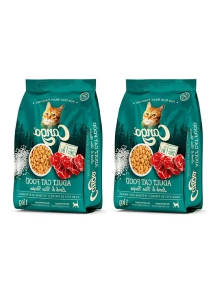 Kuzu Etli ve Pirinçli Yetişkin Kedi Maması, 1 kg, 2'li Paket ürün görseli 1