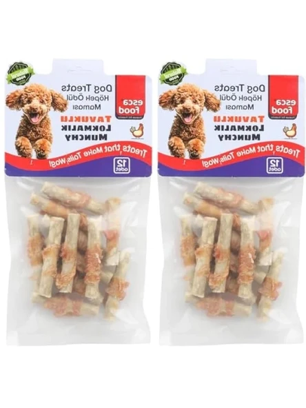 Tavuklu Lokmalık Munchy, 6 cm 12'li Köpek Ödül Maması ürün görseli 1