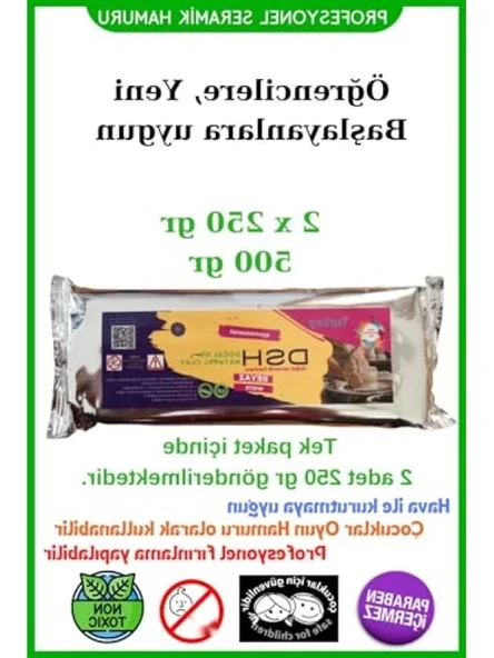 Doğal Oyun Hamuru - 500 gr (2x250 gr) ürün görseli 1