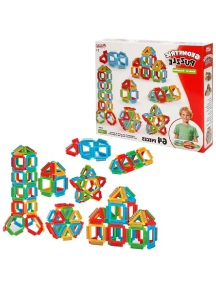 64 Parçalı Geometrik Puzzle Seti ürün görseli 1