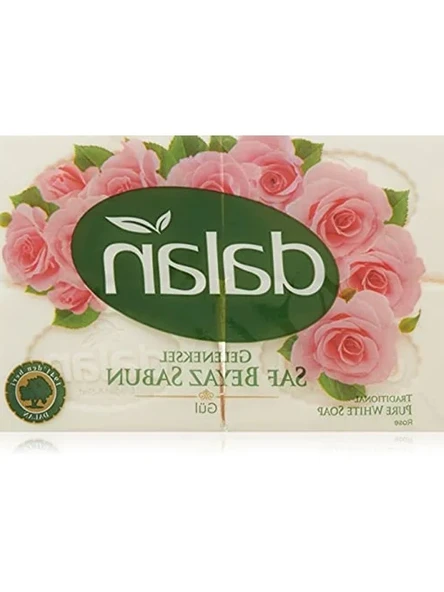 Gül Özlü Geleneksel Beyaz Banyo Sabunu 150g x 4 ürün görseli 1