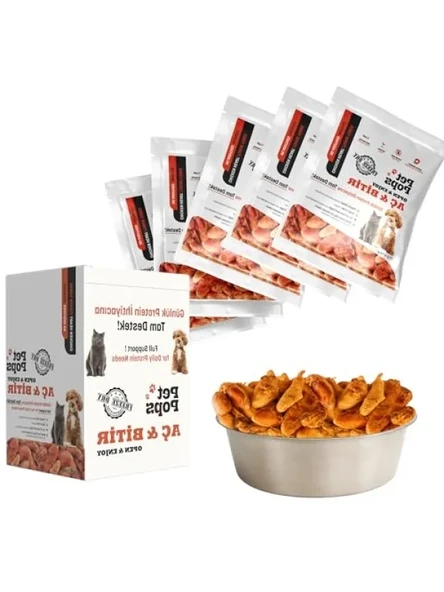 %100 Doğal Tavuk Yürek Freeze Dry Kedi & Köpek Ödül Maması ürün görseli 1