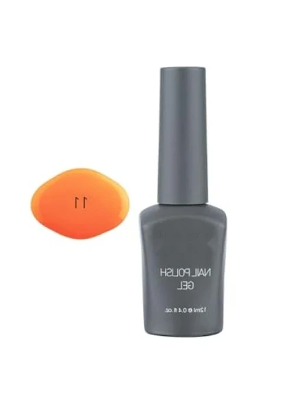 UV Kalıcı Neon Turuncu Jel Oje, 12 Ml ürün görseli 1