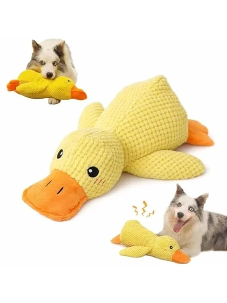 Sesli Peluş Köpek Oyuncağı, 45 cm, Diş Temizleyici ürün görseli 1