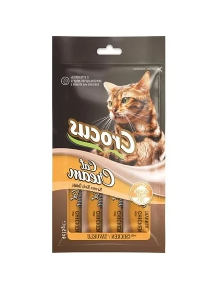 Tavuklu Sıvı Kedi Ödül Maması 15 gr x 4 Adet - Lezzetli Atıştırmalık ürün görseli 1